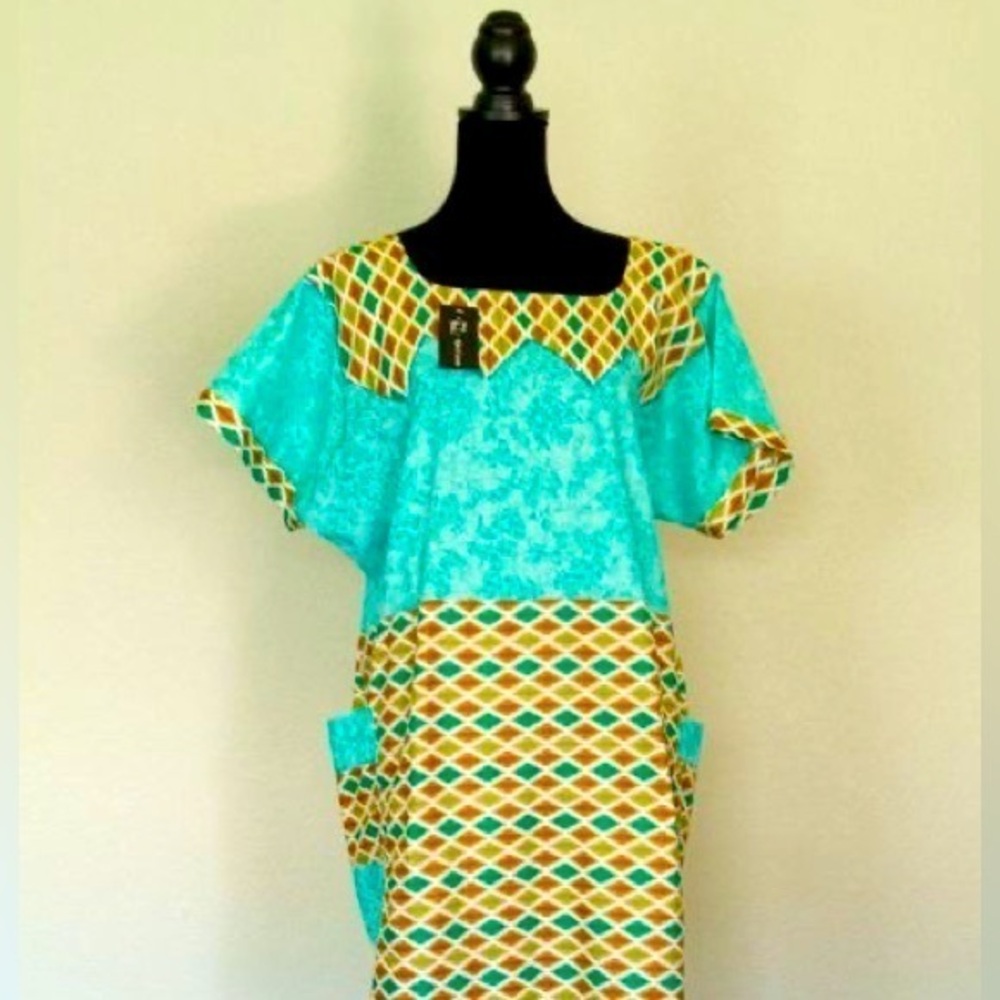 - African Maxi /African Clothing / African New  Cotton Dress